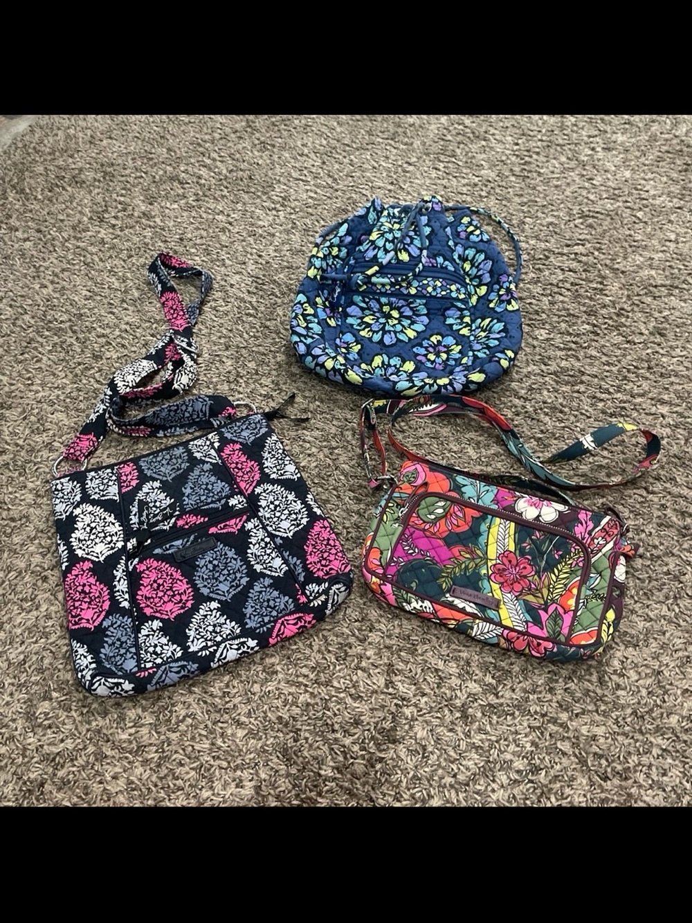 vera bradley bundle of 3 purses